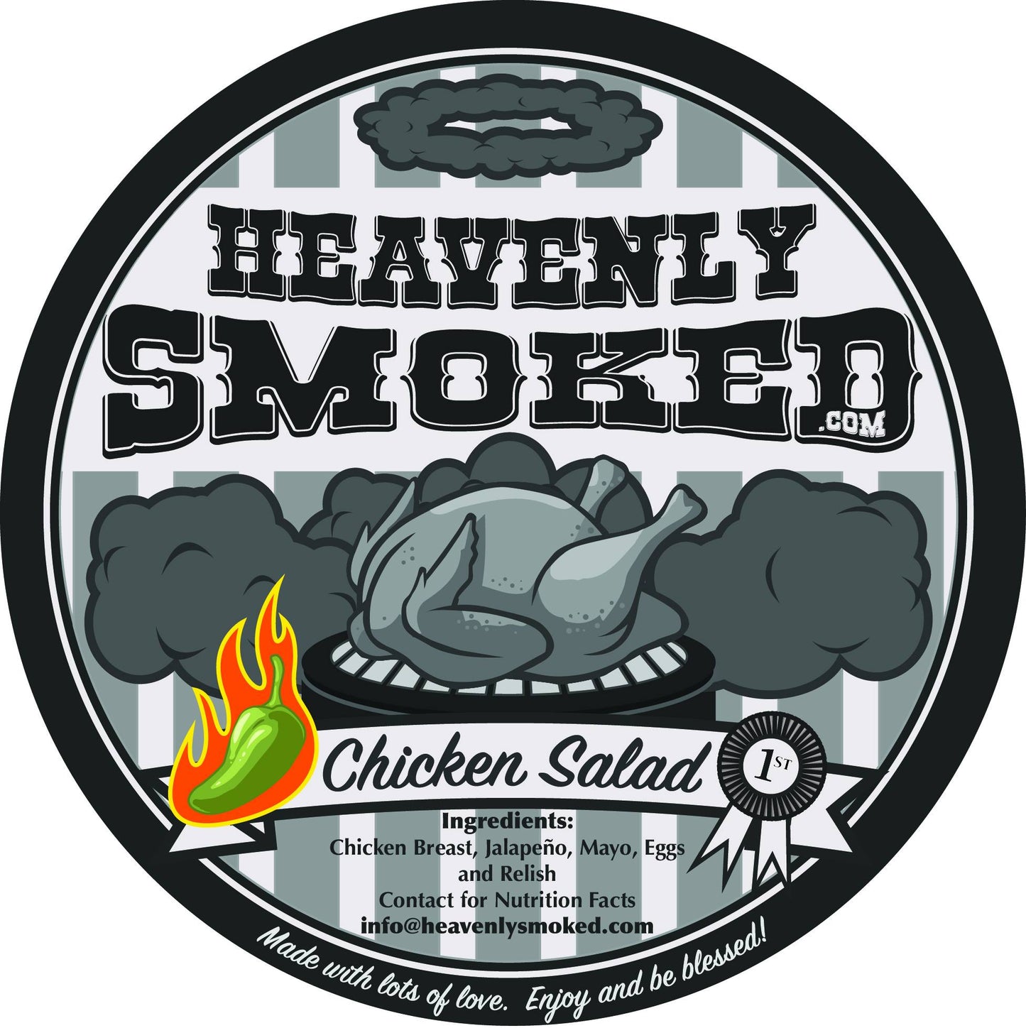 Heavenly Smoked Chicken Salad (Jalapeno) - 16oz